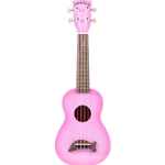 Kala MKSDPKBURST Makala Soprano Dolphin Ukulele - Pink Burst