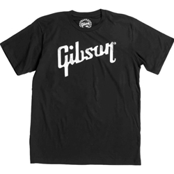 GA-BLKTXL Gibson Distressed Logo T-Shirt - Extra Large