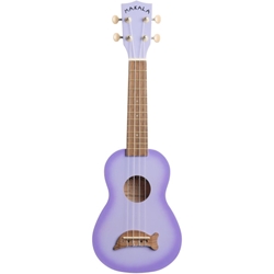 MKSDPLBURST Kala Soprano Dolphin Ukulele - Purple Burst