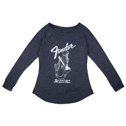 9190145306 Fender Mermaid Women's Long Sleeve, Navy, S