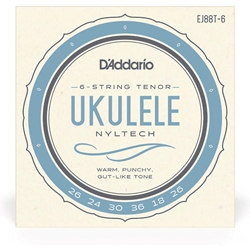 D'addario EJ88T6 D'Addario EJ88T-6 Nyltech Ukulele Strings 6-String Tenor