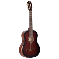 Ortega Family Series Pro R55DLXBFTSolid Engelmann Spruce Top, Bourbon Fade Satin Finish w/Armrest
